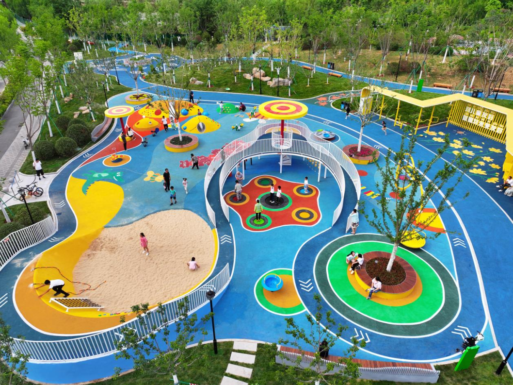 济南市历下区儿童友好公园。赵松摄