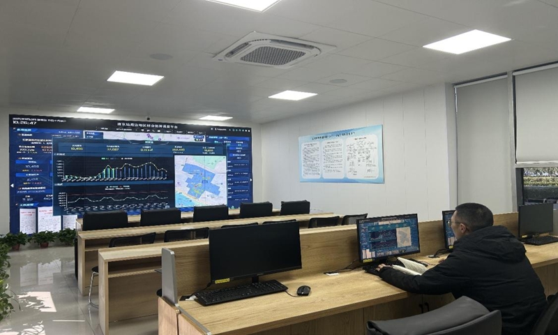 玄武湖周边地区“一网统管”指挥调度平台。容华耀摄