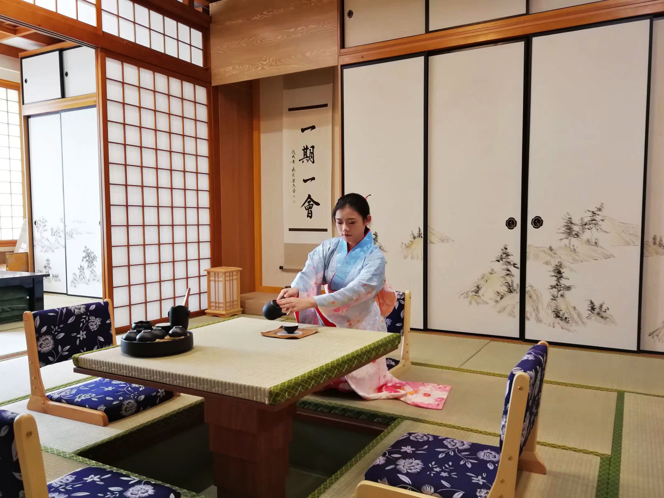 日语实训室（照片提供：旅游外语系 常晓霞老师）